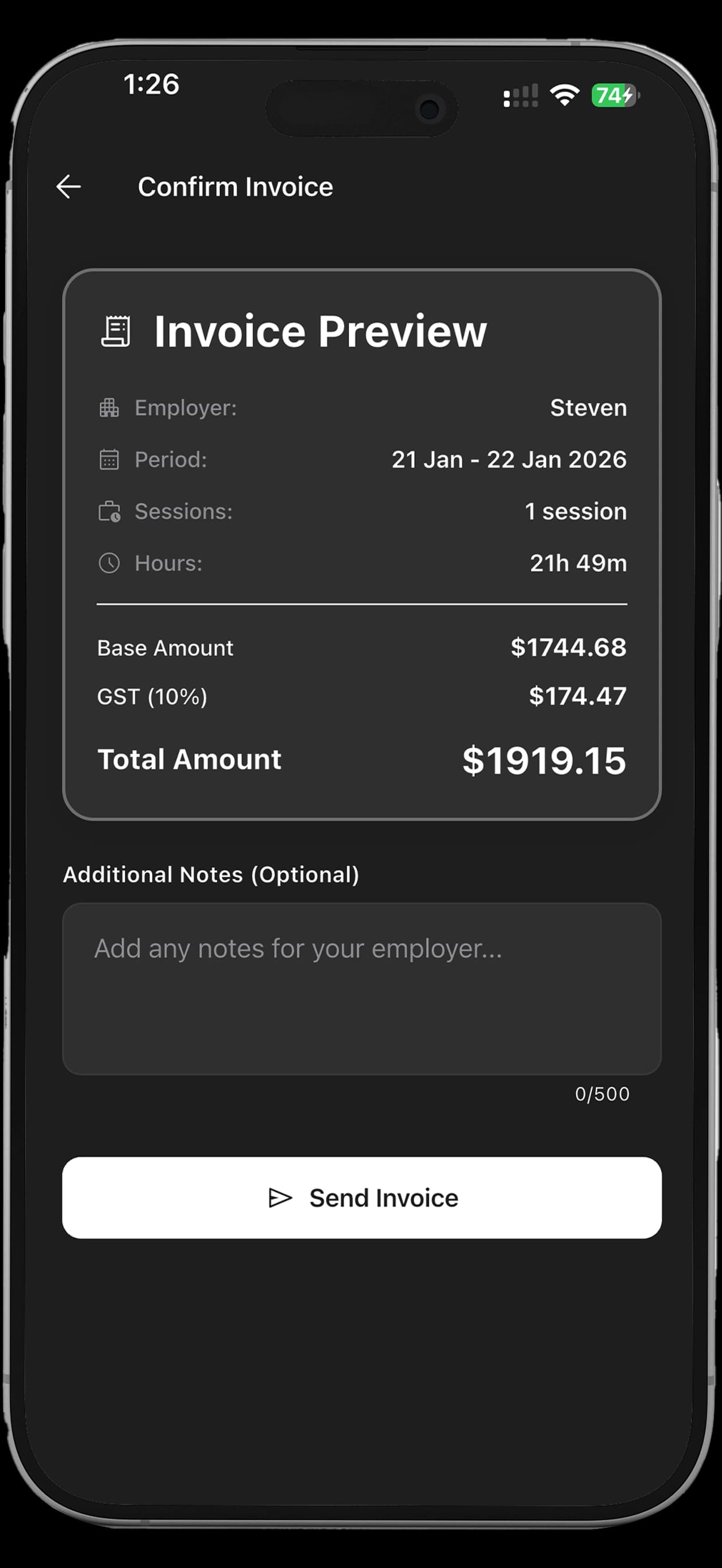 SkillsDock app - site tracking